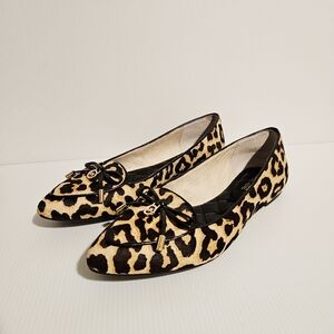 Michael Kors Leopard Print Slip On Flats Size 8M Women Shoes PW15C